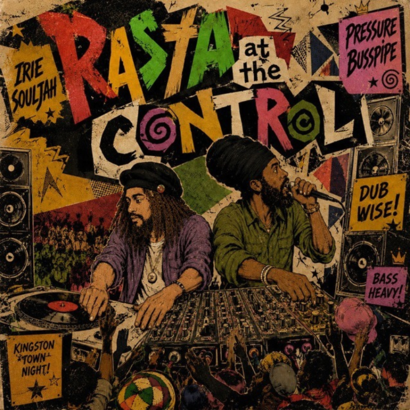 Rasta At The Control: Irie Souljah and Pressure Busspipe link up on new roots drop. Reggae Tastemaker